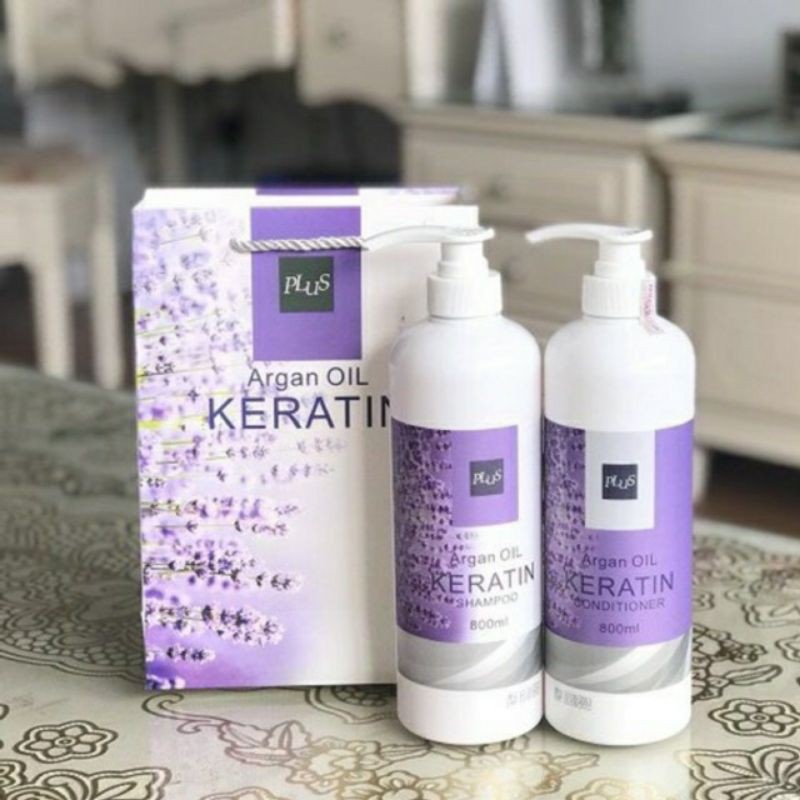 Dầu Gội Xả ARGAN OIL KERATIN PLUS LAVENDER Hàn Quốc