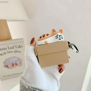Cute Cat Suitable for Airpods Pro Protective Case 1/2 Silicone Apple Bluetooth Headset Case