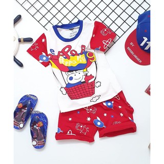 [SIZE NHÍ+ĐẠI] SÉT BỘ THUN BÉ TRAI HEO PAPA