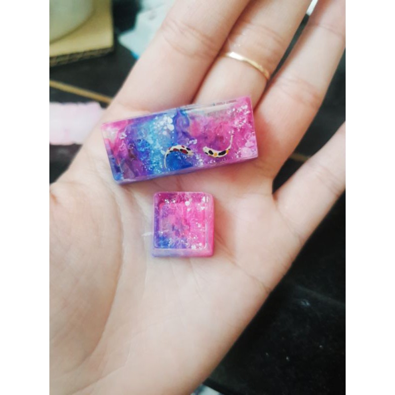 Nút Keycap Profile OEM R2 Enter/Shift trái Resin nhiều màu - keycap Koi Garden