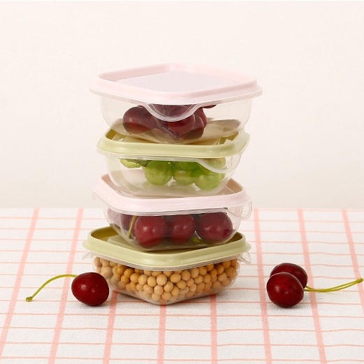 Hộp đựng thực phẩm bộ 17 món có nắp an toàn khi sử dụng nhiệt độ cao nhiều kích cỡ