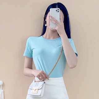 Áo thun basic trơn cổ tròn A1244 HILA