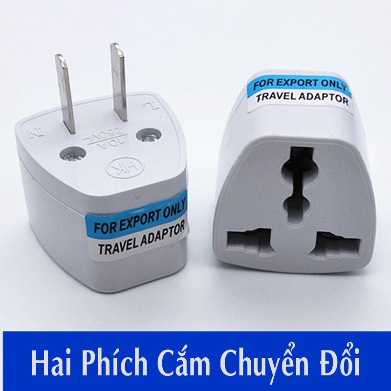 Phích Cắm Điện Ổ Chuyển Đổi 3 Chấu Tiện Lợi  KHO GIA DỤNG TRẦN PHÚ