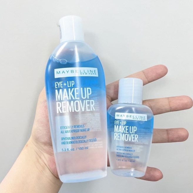 Nước tẩy trang chính hãng Maybelline tẩy trang mắt môi 40ml