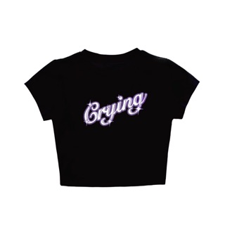 Áo croptop Crying form ôm body