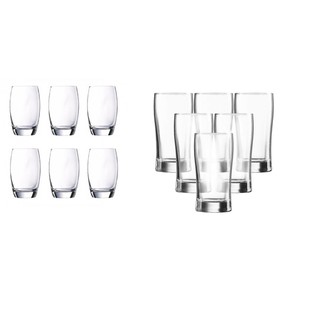 Combo bộ 6 ly thủy tinh luminarc g2560 và bộ 6 ly thủy tinh luminarc d0545