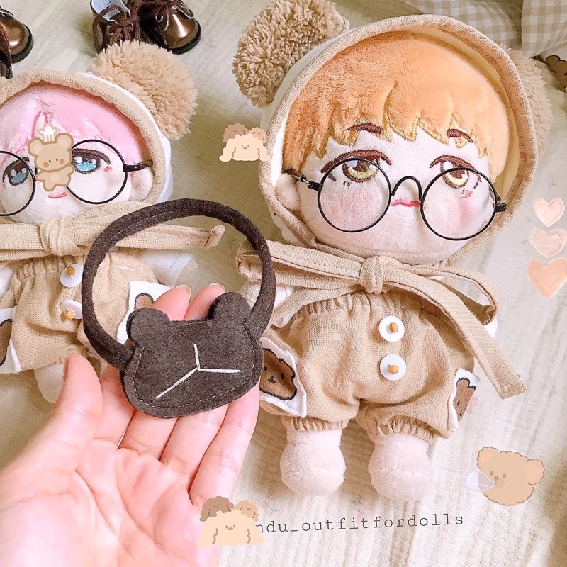 Set đồ BABY BEAR outfit cho doll 10- 15-20-idv,