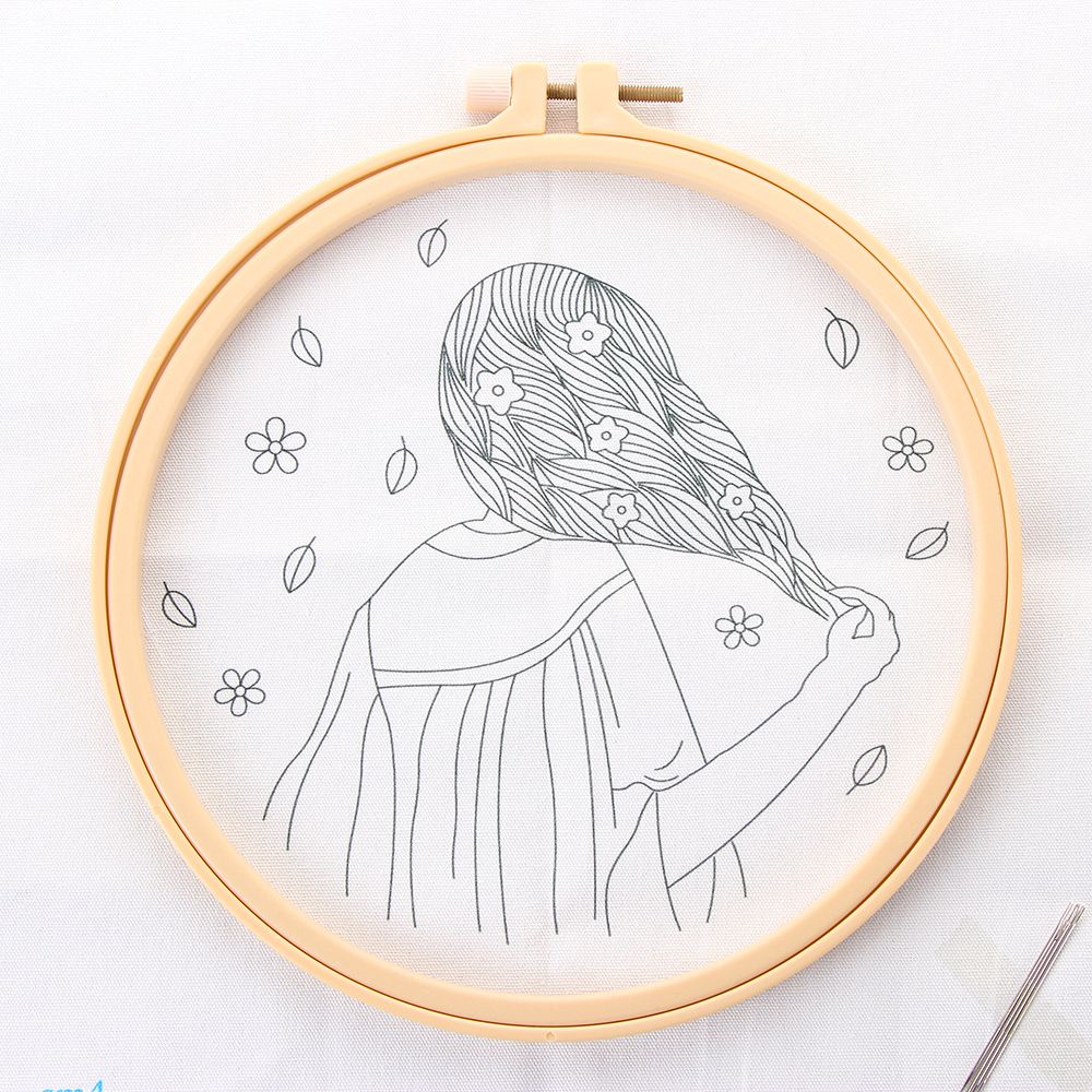 Khung Thêu Bằng Nhựa Thiết Kế Thủ Công Phong Cách Vintage