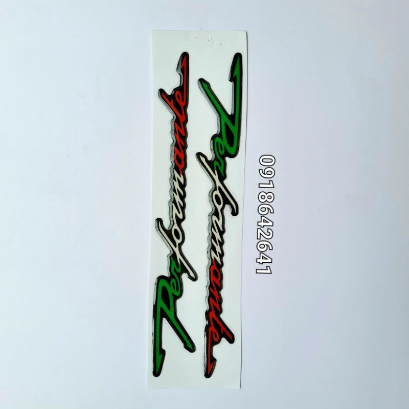 Bộ tem chữ performante nổi đủ màu