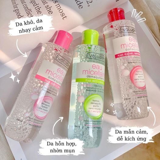 Nước Tẩy Trang  Evoluderm Eau Micellaire 500ml Chính Hãng
