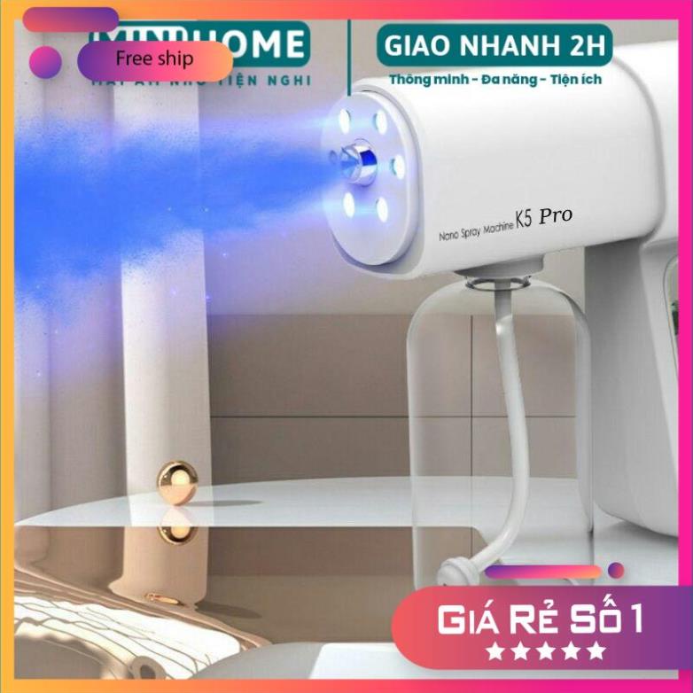 Máy Xịt Khử Khuẩn Cầm Tay, Súng Phun Khử Khuẩn K5 PRO