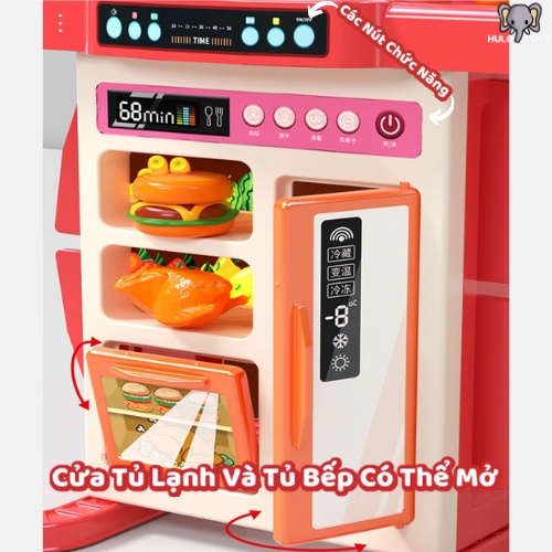 Đồ Chơi Nhà Bếp Hulo Toys CỠ LỚN 95cm Cho Bé - Mô Phỏng Nấu Ăn Chân Thật, Đồ Chơi Nấu Ăn Cho Bé Hơi Nước Thật