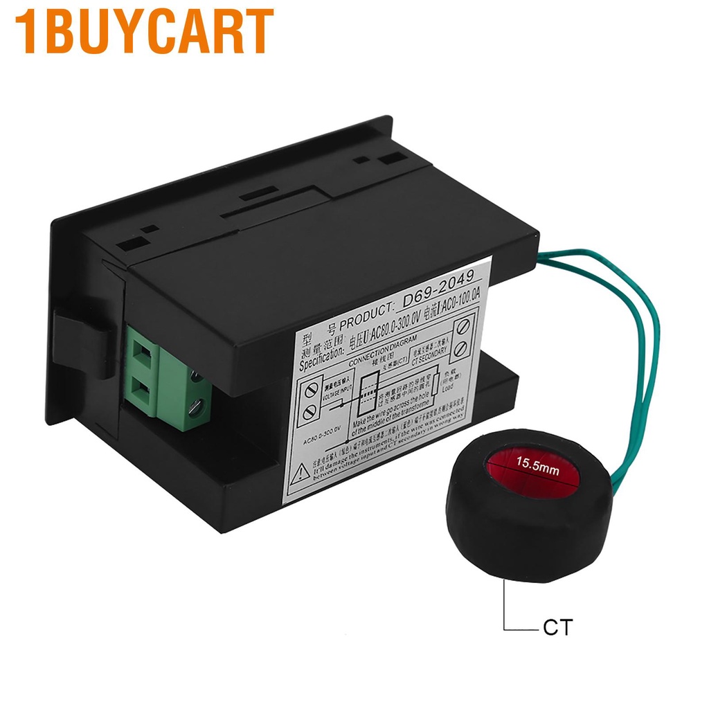 Đồng hồ đo vôn kế kỹ thuật số AC 80-300V 100A chuyên dụng
