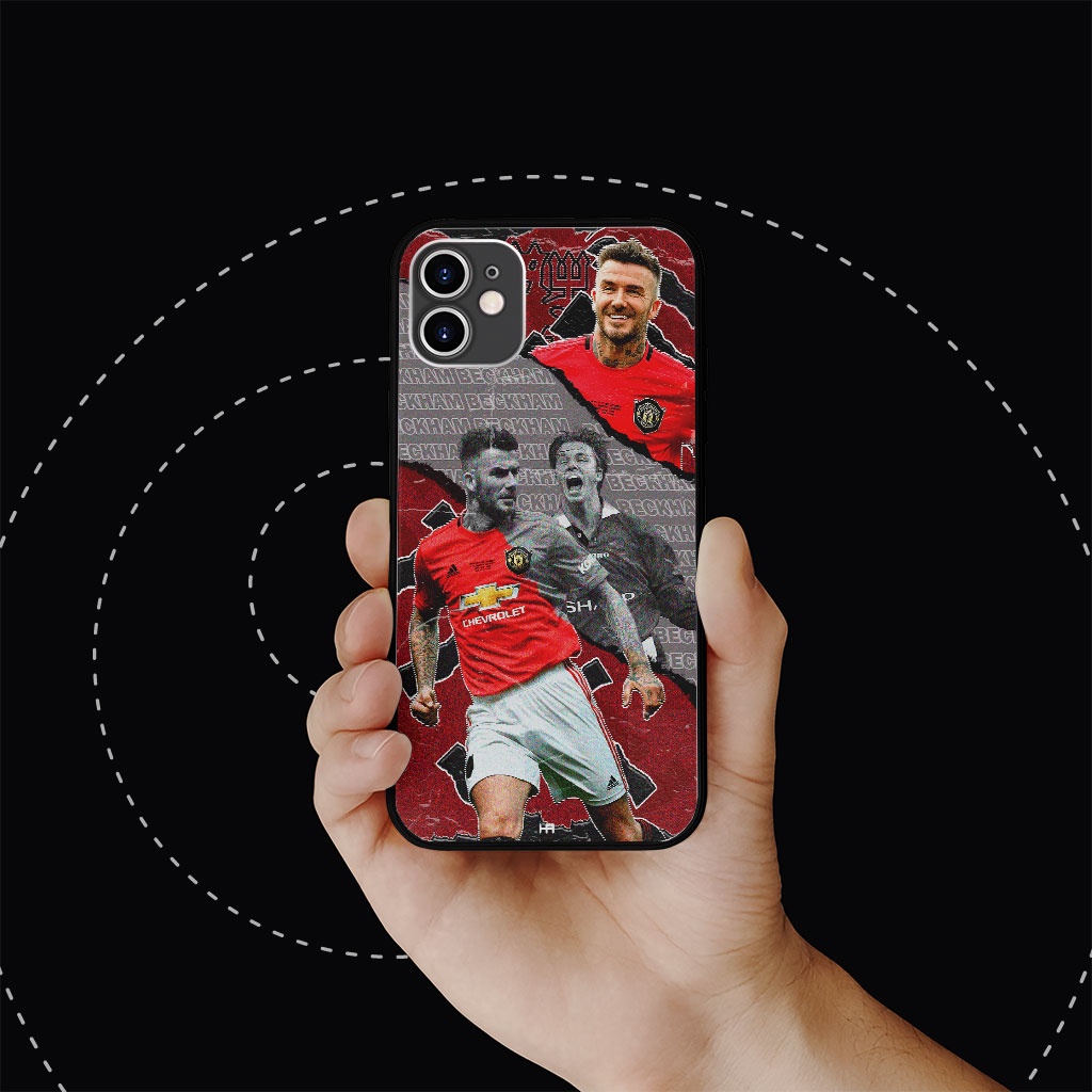 Ốp cầu thủ David Beckham trong màu áo MU huyền thoại cho IPHONE và SAMSUNG  FOO20210063