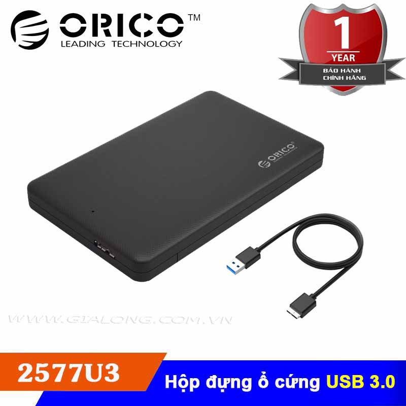 [FREESHIP 99K]_HỘP ĐỰNG Ổ CỨNG ORICO HDD BOX SATA 3 USB 3.0 – 2577US3 (chính hãng Orico)