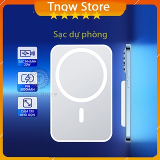 Sạc dự phòng 5000mah 💥FREESHIP💥 pin sạc dự phòng không dây sạc nhanh hỗ trợ từ IP8 trở lên