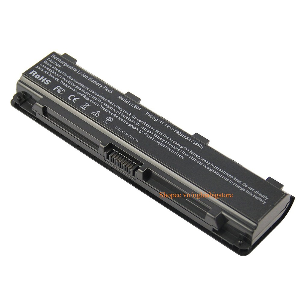 Pin Dùng Cho Laptop Toshiba Satellite C800, C805, C840, C845,C850, C855, C50, C50T, C55, C55DT, C55T, C70 Battery