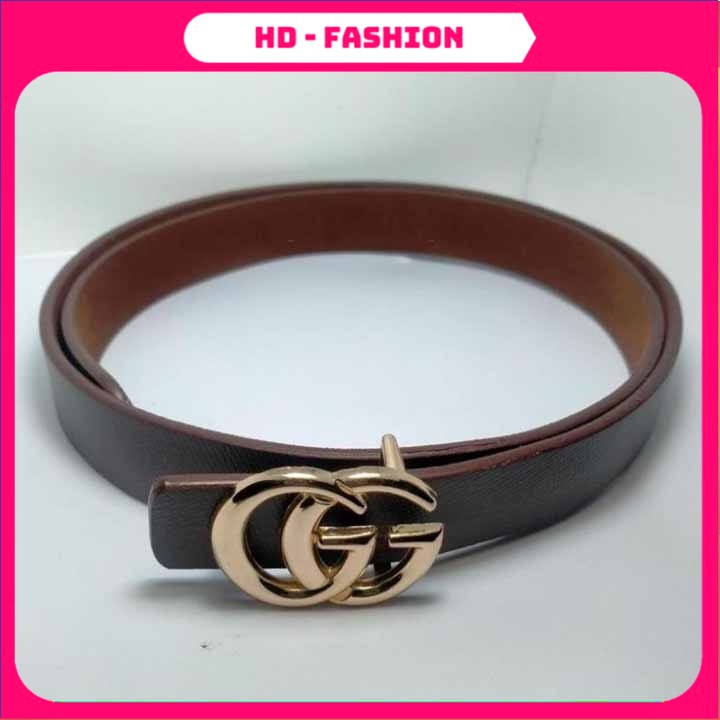 Thắt Lưng Nữ GG Siêu Đẹp - Dây Nịt Nữ Khóa 2 Chữ GG Mang Phong Cách Thời Thượng Chuẩn Trend 2022
