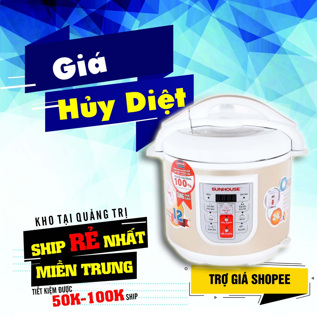 [TRỢ GIÁ SHOPEE] NỒI ÁP SUẤT ĐA NĂNG SUNHOUSE SHD1768