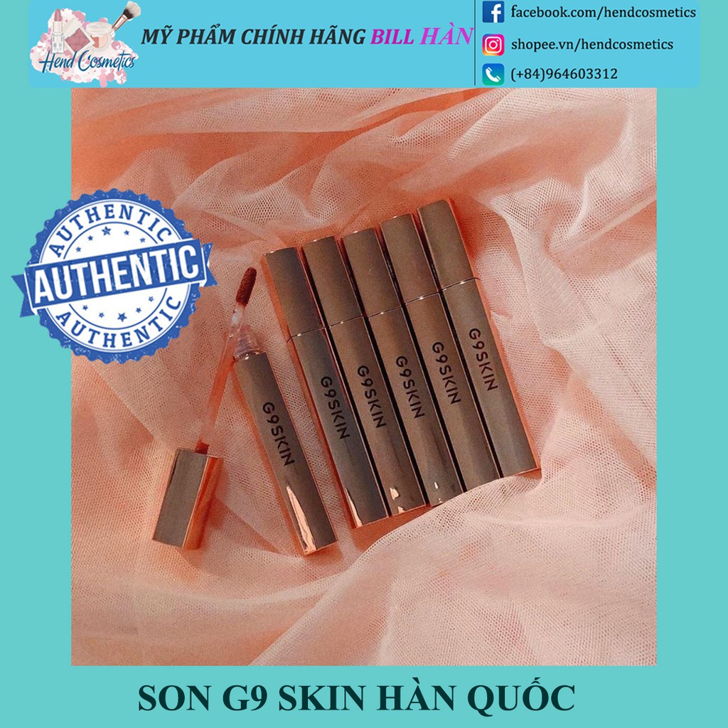 Son Kem G9SKIN First V- Fit Velvet Tint - Màu 03 Nâu Gạch