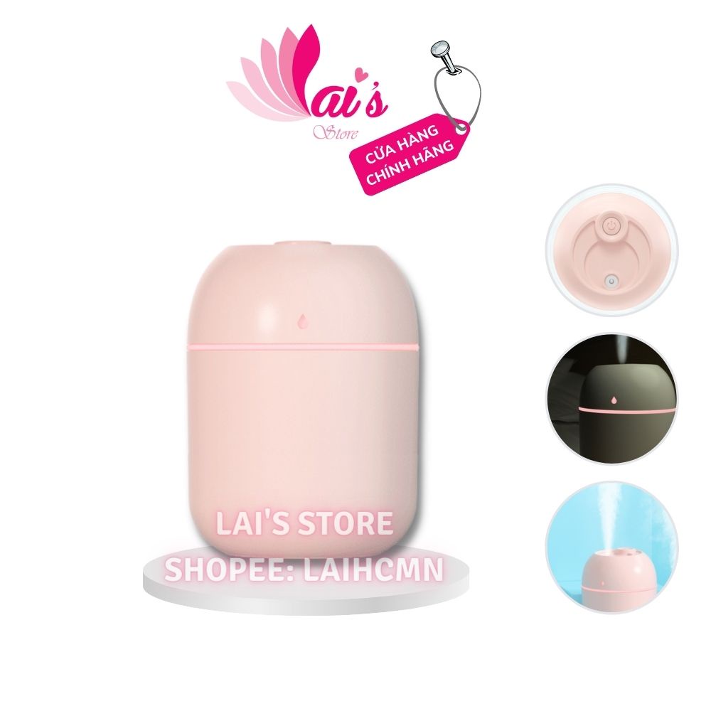 Máy Xông Tinh Dầu Mini Phun Sương Khuếch Tán Tinh Dầu Tỏa Hương Thơm Dùng Cho Phòng Ngủ Đuổi Muỗi - LAI'S STORE