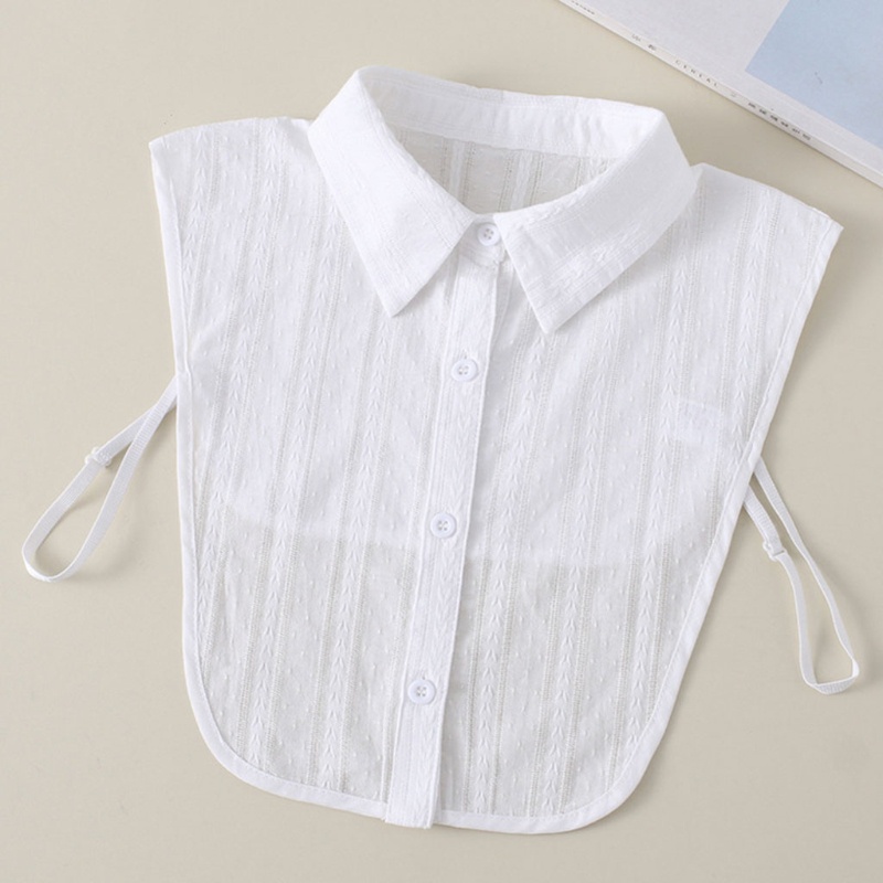 Cổ áo sơ mi giả họa tiết sọc màu trắng thời trang cho nữ | BigBuy360 - bigbuy360.vn