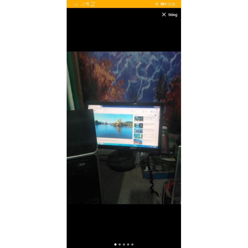 Bộ máy tính choi game lol màn hình19in bao game 3tháng