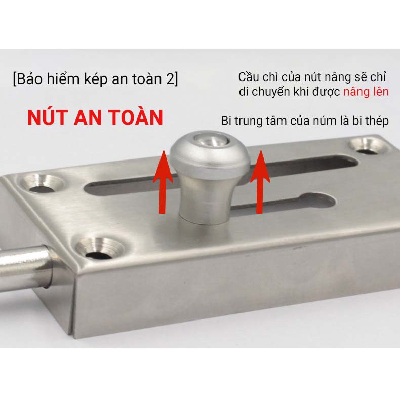 Chốt Cửa Chống Trộm KUNBE An Toàn Dạng Trượt Có Dây Xích Chắc Chắn Bảo Vệ Tốt Ngôi Nhà Của Bạn