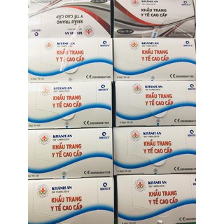 GIÁ SỈ - KHẨU TRANG KHÁNH AN 4 LỚP - MÀU TRẮNG - HỘP 50 CÁI