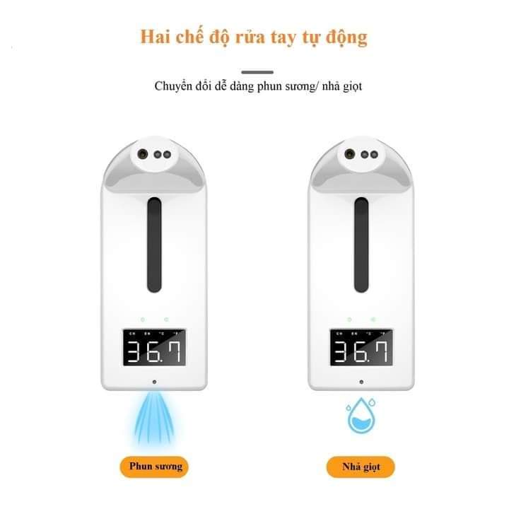 Máy Khử Khuẩn K10 Pro Đo Thân Nhiệt Tự Động Cảm Ứng