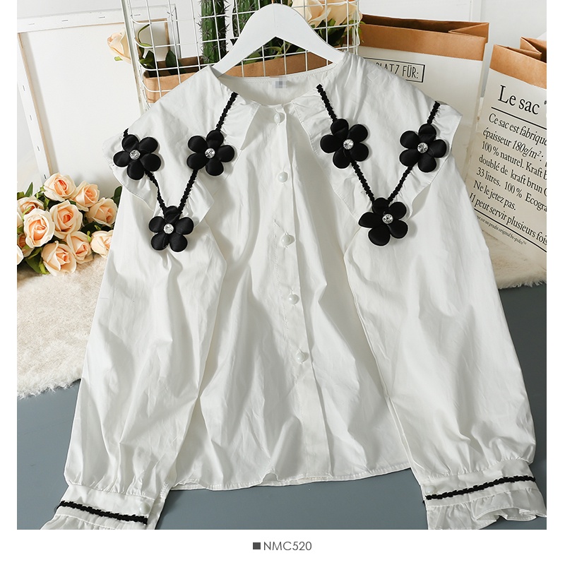 Áo Sơ Mi Nữ Dài Tay Dáng Rộng Phong Cách Hàn Quốc Baju Baju Wanita Lengan Panjang Hàng Mới Có Sẵn
