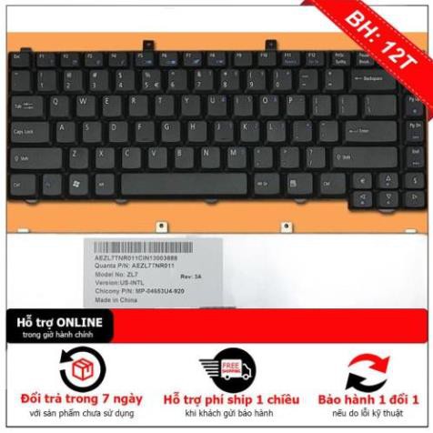 Bàn phím laptop Acer Aspire 1400 1640 1680 1690 3000 3500 3600 5000 5040 5050 5550 5560 5570 5580 5590 ZL6
