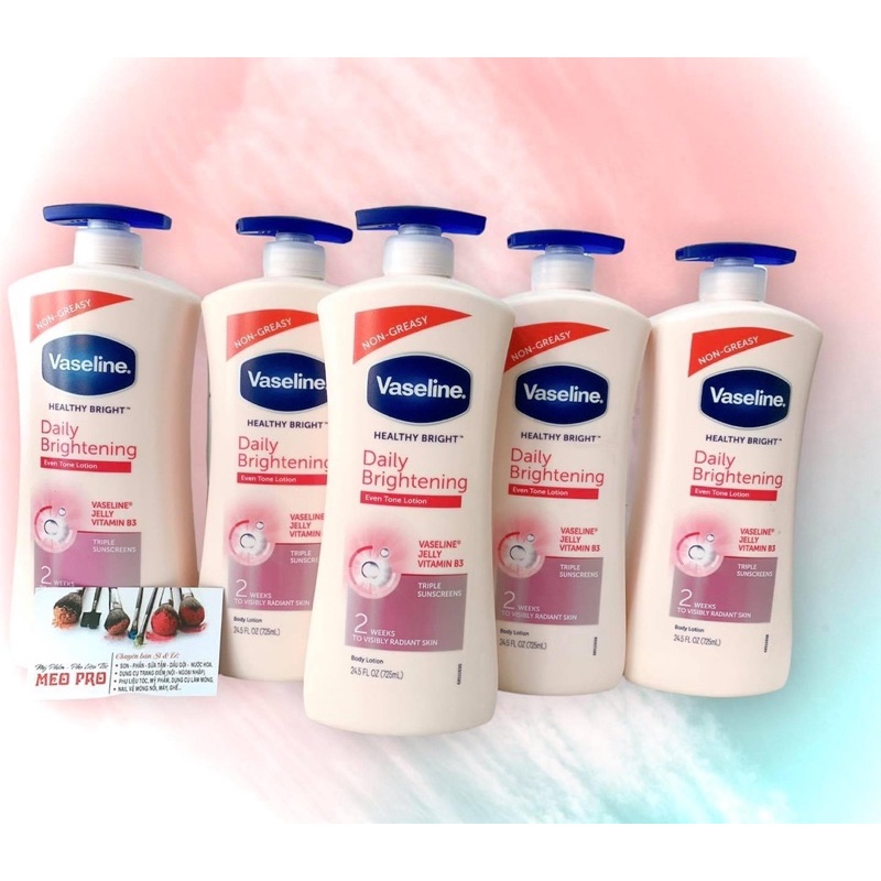 dưỡng thể Vaseline hồng mềm mịn da 725ml