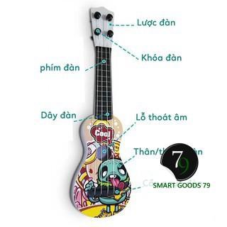 [Siêu dễ thương 382] Đàn ukulele mini, đàn guitar mini cho bé tặng kèm vỏ đựng