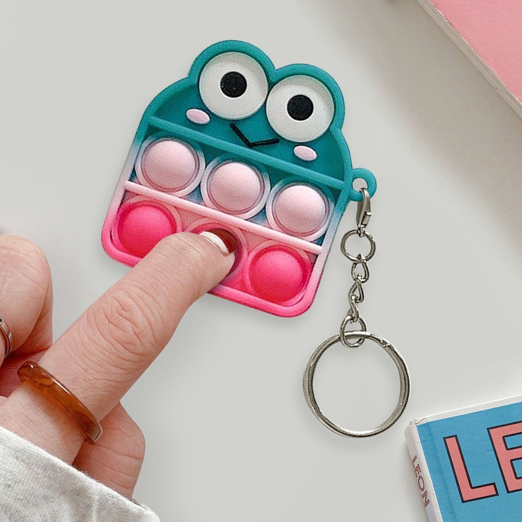 Móc khóa hình khủng long hoạt hình xinh xắn dễ thương