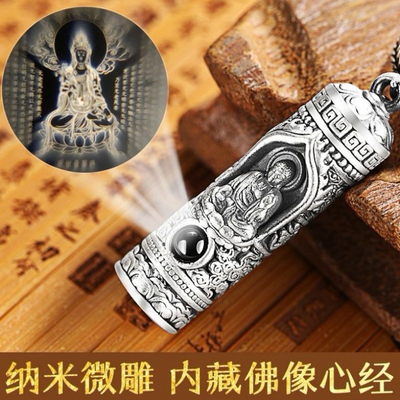 Dây Chuyền Mặt Hình Phật Phong Cách retro Cho Nam