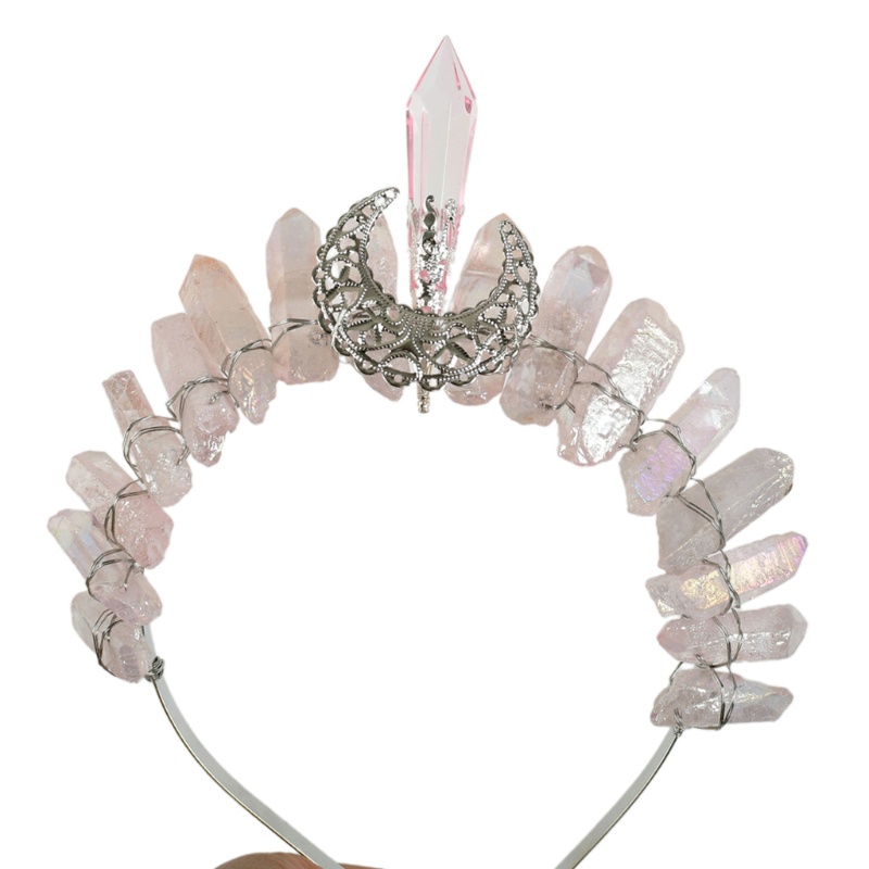 Flgo Vương Miện Thạch Anh Pha Lê Đẹp Mắt Tinh Tế Làm Quà Tặng Cho Gia Đình