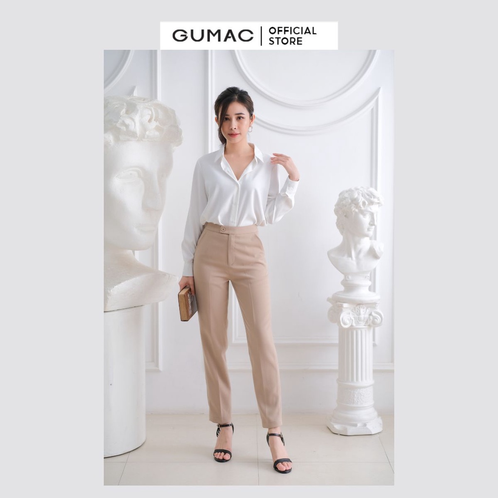 [Mã WABRGUM giảm 10% tối đa 30K đơn 99K] Áo sơ mi cơ bản thời trang GUMAC AC03010