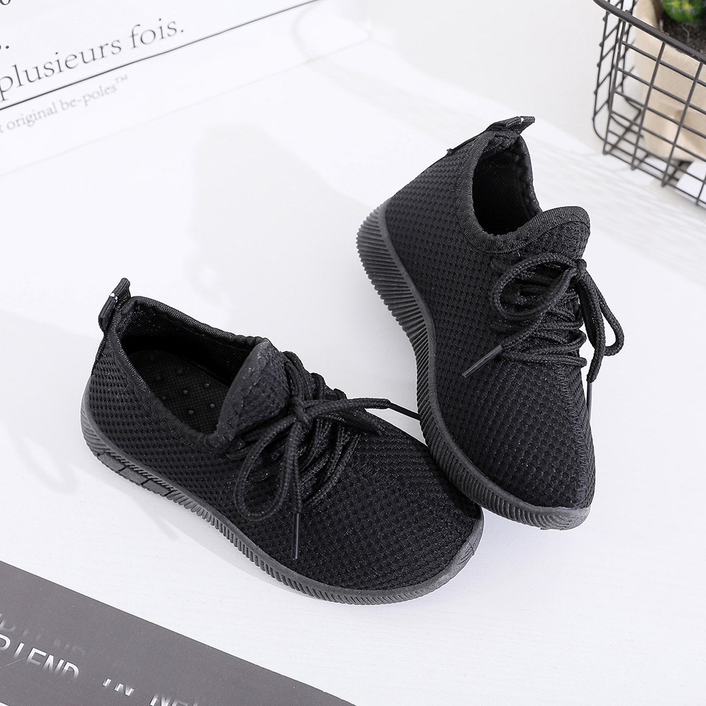 Children Infant Kids Baby Girls Boys Solid Sport Running Sneakers Casual Shoes