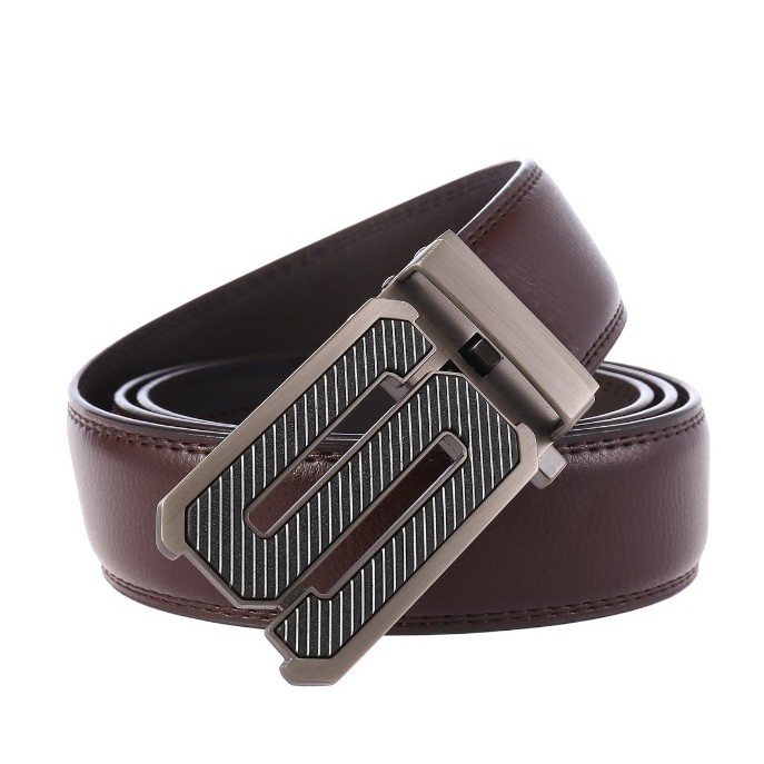 Thắt Lưng Dây Nịt Nam Da Bò 100% Khóa Tự Động Cao Cấp N10 - Đồ Da Kingshop
