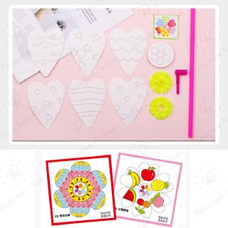 Set 5 chong chóng cho bé tự vẽ trang trí