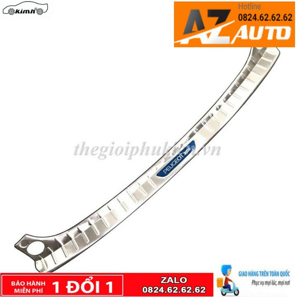 Ốp chống trầy cốp Peugeot 3008 –  INOX( hàng cao cấp)