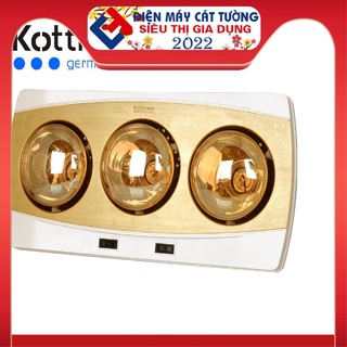 Đèn Sưởi Nhà Tắm Kottmann 3 Bóng Vàng K3BH