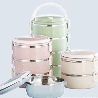 Cặp lồng giữ nhiệt lúa mạch 4 tầng ruột inox 304