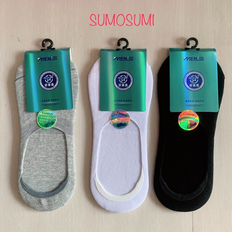 Tất nam kiểu hài lười, gót có silicol chống tụt, khử mùi hôi.