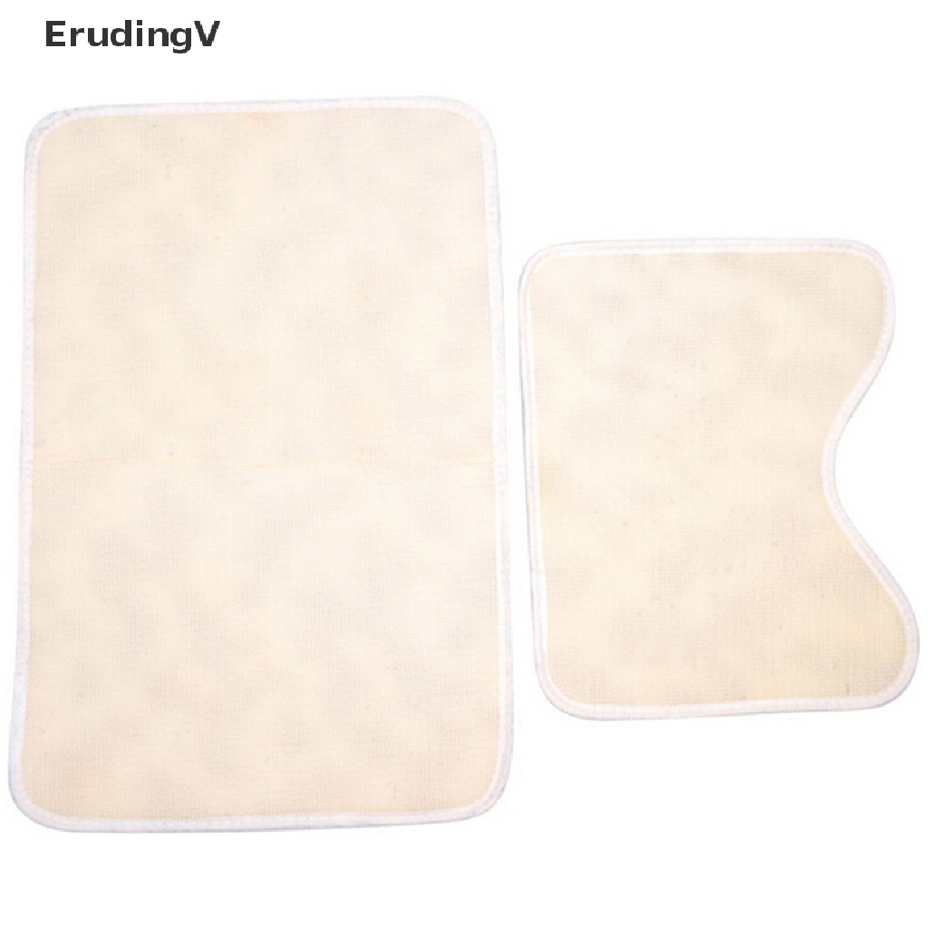 Bộ 2 Thảm Lót Sàn Nhà Vệ Sinh Bằng Cotton Mềm Mại Chống Trượt Giặt Được Tiện Lợi