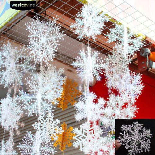 Set 30 Bông Tuyết Giả Màu Trắng Dùng Để Trang Trí Nội Thất