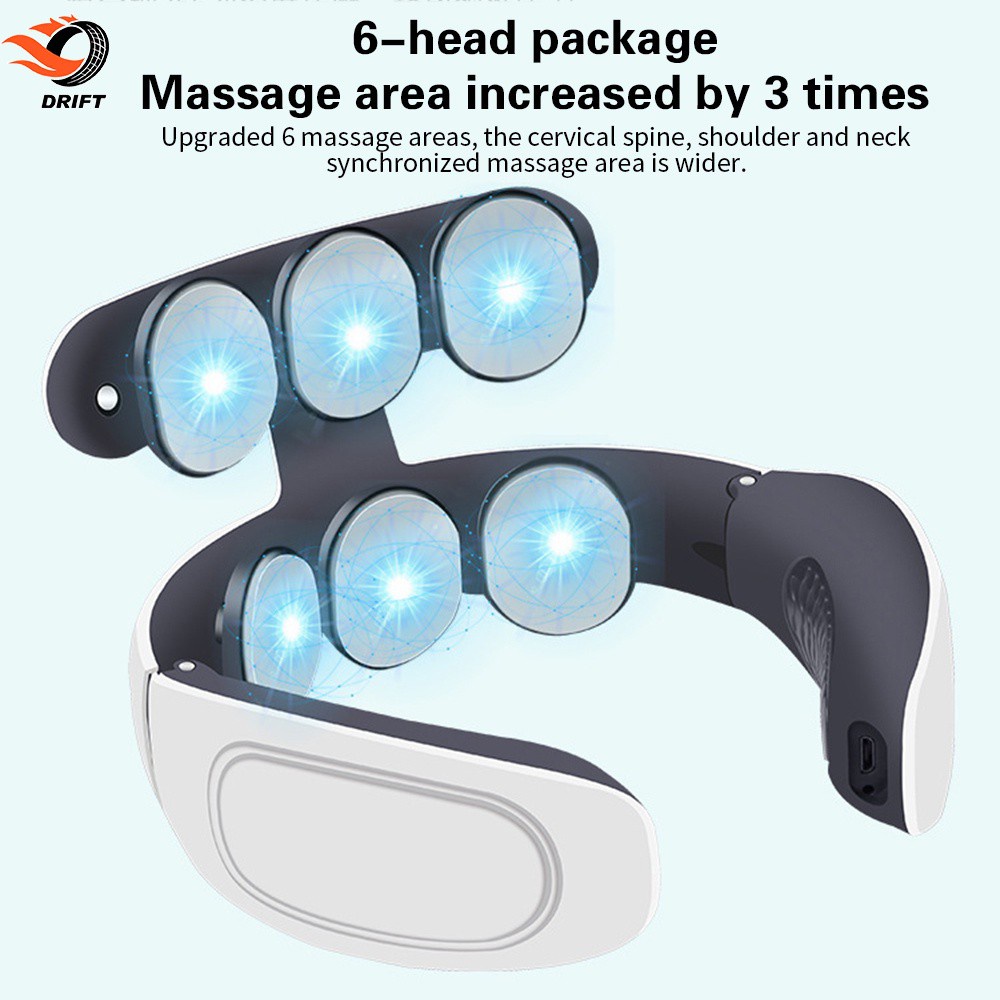 Bộ máy massage cổ EMS từ tính có 4 chế độ an toàn tiện dụng kèm phụ kiện