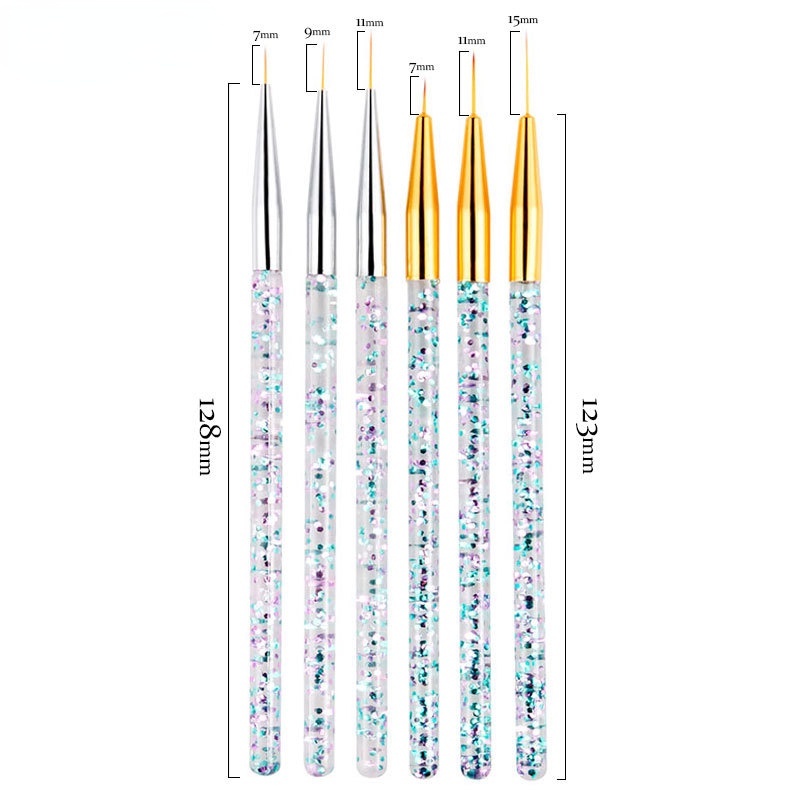 Set 3 Cọ Vẽ Trang Trí Móng Tay 3D Siêu Mỏng