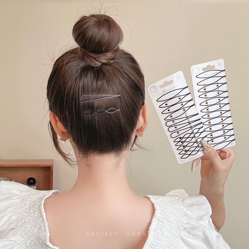 Kẹp Tóc Màu Đen Phong Cách Hàn Quốc Cho Nữ